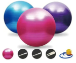 Joogakaubad, Anti Burst Ball Treening J&otilde;usaal Stabiilsuspallid Rasedus Treening Suurus 55cm V&auml;rvus roosa