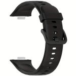 Huawei Watch Fit3 Silikoonrihm V&auml;rvilise Pannaliga - Stiilne Meeste Aksessuaar. variant-101815, Juoda
