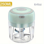 Kaasaskantav USB-laetav Mini Toiduhakkija 250ML - Kiireks Kasutuseks K&uuml;&uuml;slauk, K&ouml;&ouml;giviljad, Puuviljad & Rohkem, Žalias