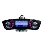 Bluetooth FM-saatja BT5.0 vabak&auml;eautokomplekt TF-kaart USB-m&auml;lupulk 3,5 mm AUX-v&auml;ljundport Kahekordne USB-kiirlaadija MP3-m&auml;ngija