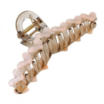 S&uuml;damega juukseklamber XL 13x6 cm roosa SP352R