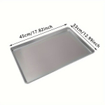 1tk Alumiinium Kommertsk&uuml;psetaja Poolleht, K&uuml;psetusplaat., Aliuminis-M (24 * 33 cm)