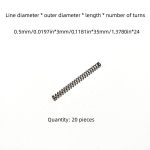 SUS304 Roostevaba Teras Survevedru: 0.5mm Traadi L&auml;bim&otilde;&otilde;t, 3mm V&auml;lisl&auml;bim&otilde;&otilde;t, 5-100mm Pikkused, 20 Tk Kohta.