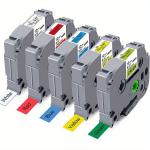 5tk &Uuml;hilduv Brother TZe Lint 12mm P-Touch jaoks