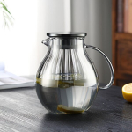 Suur Mahutavusega Kuumakindel Klaaskann - Ideaalne J&auml;&auml;tee, Limonaadi ja K&uuml;lmade Jookide Jaoks., Naujas Pumpkin Puod 1500ml (dūmų pilkas)