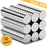 30/80/150tk, V&auml;ikesed Magnetid, Neod&uuml;&uuml;m Magnet, Tugevad &Otilde;hukesed Magnetid, 3x10mm &Uuml;mara Vastupidav V&auml;ike Magnet K&uuml;lmkapile., 30 vnt