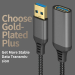USB-pikenduskaabel 2tk/1tk, 3.05m, 201.17cm, 100.58cm, 48.77cm, Juoda