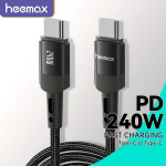 5A PD 240W Kiire Laadija USB-C Kaabel, Juoda