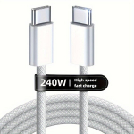 PD240W Kahe-peaga Kiire USB-C Laadija, Tzlrxl Br&auml;nd, Baltas