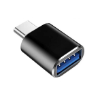OTG adapter Type-C USB3.0 mobiiltelefoni m&auml;lu konverter., Juoda