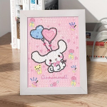 Hello Kitty 5D Teemantimaal Tarvik - T&auml;ielik K&auml;sit&ouml;&ouml; Komplekt Noortele ja P&uuml;hadekaunistustele, Cinamoninis &scaron;uo-rožinis