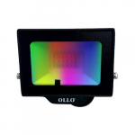 LED niiskuskindel v&auml;listingimustes kasutatav prožektor kaugjuhtimispuldiga 20W, 1900Lm, RGB, IP65