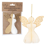 Paberist inglid, valged, 6 tk, 12 cm