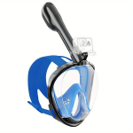 Avasta Veealune Maailm Y3 T&auml;ismaske Snorgeldus- ja Sukeldumismaskiga - 180&deg; Panoraamvaade, Udu- ja Lekkevaba Tehnoloogia!, Juoda/mėlyna