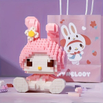 1tk, Sanrio Armas Klotsid Kawaii Melody Multikas Kokku Panema M&auml;nguasjad Nukukomplekt S&uuml;nnip&auml;evakingitus., Rožinis