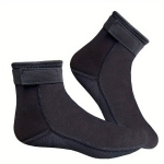 1 Paar Meeste Naiste 3mm Neopreen Elastsed Libisemiskindlad Sukeldumise Rannasokid., Juoda