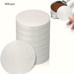 500-Pakk Premium Pleegitamata Kohvifiltri Paberid - 1-Kihiline Looduslik Puitmassi Kohvimasina Filtrid., 51 mm