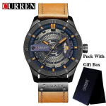 Relogio Masculino K&auml;ekell Meeste Veekindel Kalender Sport S&otilde;jaline Meestekell Br_CU830105 with box