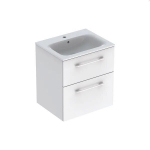 Valamu seinakapi ja kahe sahtliga Selnova Square 501.236.00.1, 600x652x502 mm, valge