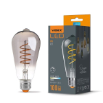 LED pirn Videx, E27, 4W, 100Lm, 1800K, 2 tk.