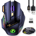 Juhtmeta laetav arvutim&auml;nguhiir LIVMAN GW-X7 RGB valgustusega, 3200 DPI