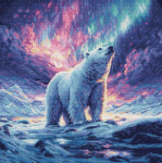 Ristpistete komplekt Luca-S. "The Northern Lights" 25x15 cm