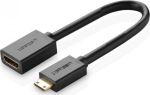 Ugreen videoadapter mini HDMI -HDMI, 22 cm, must