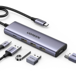 HUB Ugreen CM511 15597 5in1 USB-C - USB-C PD / HDMI / 3x USB-A 3.0 - hall
