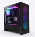 Keskmise toru kompaktne ATX korpus - NZXT - CC-H52FB-R1 - H5 Flow RGB koos RGB ventilaatoritega - Must