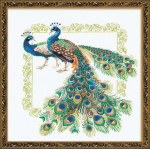 Ristpistekomplekt Peacocks