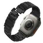 UNIQ pasek Osta Apple Watch 42|44|45| 49mm Series 1|2|3|4|5|6|7|8|SE|SE2|Ultra Stainless Steel czarny|midnight black