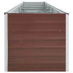 vidaXL aia taimelava tsingitud teras 400 x 80 x 45 cm pruun