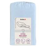 Bradley voodilina kummiga, 120 x 200 x 25 cm, tekstiilist kotis, aqua