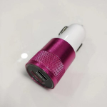 USB Autolaadija PD Kiirlaadimisega Mobiiltelefonidele - LED Atmosf&auml;&auml;rivalgus, &Uuml;hildub iPhone, Samsung, Android, Xiaomi ja Teistele, Raudona rožė