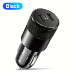 40W topelt PD autolaadija adapter, Visas juodas
