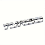 TURBO Metallist Auto Kleebise Embleem Saadaval H&otilde;be/Must/Punane, Sidabrinis