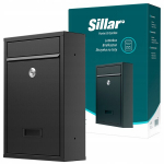 Postkast suur must 32 cm x 22 cm