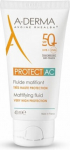 Aderma Protect AC Matifitseeriv &Otilde;li V&auml;ga K&otilde;rge Kaitse SPF50+ 40ml