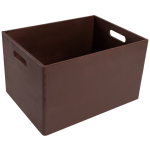 Suur pruunist puidust kast 40 x 30 x 24 cm (+/- 1 cm) Creative Deco koos k&auml;epidemetega