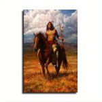 P&otilde;lisameerika Indiaani S&otilde;dalase &Otilde;limaal Poster L&otilde;uend Tr&uuml;kk Seina Kunst., 16x24 colių (40x60 cm)