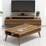 Elutoa m&ouml;&ouml;blikomplekt Kalune Design 845(VI), tumepruun