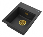 Graniit valamu Granitan Alor valge sifoon kuldne komplekt