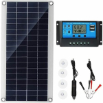P&ouml;&ouml;rlev p&auml;ikesepaneel 300 W 12 V, p&auml;ikesepaneelide komplekt, akulaadija komplekt koos 20A p&auml;ikeseenergia laadimise kontrolleriga matkaauto, jahi, &otilde;ue, aia, valgustuse jaoks