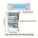 Nina Loputuspudel - 1tk 300/500ml Netipott Sinuspuhastus - BPA-vaba Nina Puhastaja. , 2,7 g 40 pakuotė viename mai&scaron;elyje