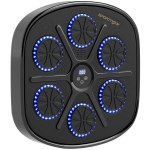 Muusika poksimasin, R&uuml;tmiline poksiseade, 9 režiimi, Bluetooth, LED-tuled, koos poksikinnastega, must, Must