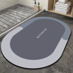 Supersoft Libisemiskindel Vannitoa Vaip, Kiirelt Kuivav., Mėlyna 50cmx80cm