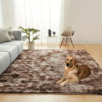 &Uuml;ksik Tie-Dye Kohvi Luksuslikud Pehmed Vaibad, Libisemiskindel Vaip., 150 * 200 cm / 59,05 * 78,74 colio