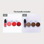 10ML 20 V&auml;rvi K&uuml;&uuml;nlav&auml;rvid Pigment Aroomiteraapia Vedelik V&auml;rvaine K&auml;sit&ouml;&ouml;ks, 01-RED*2 + 07-RUDA*3