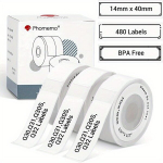 Iseliim Kleebis Paber Phomemo Q31 Q30S D35 D30 D10 jaoks. , 14mmx40mm