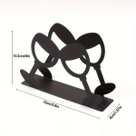 Loominguline Malmist Salvr&auml;tikuhoidja - K&ouml;&ouml;gikude Riiul Karikatuurse T&uuml;druk, Vaala ja S&ouml;&ouml;giriistade Kujundid.